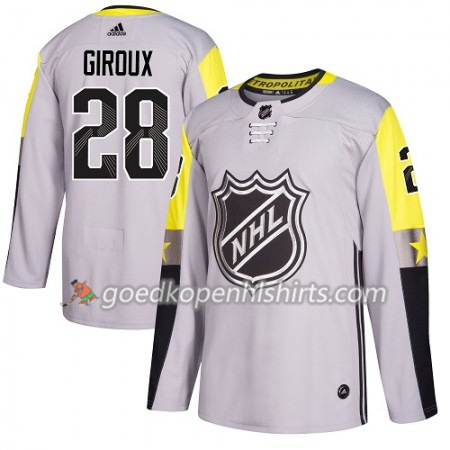 Philadelphia Flyers Claude Giroux 28 2018 NHL All-Star Metro Division Adidas Grijs Authentic Shirt - Mannen